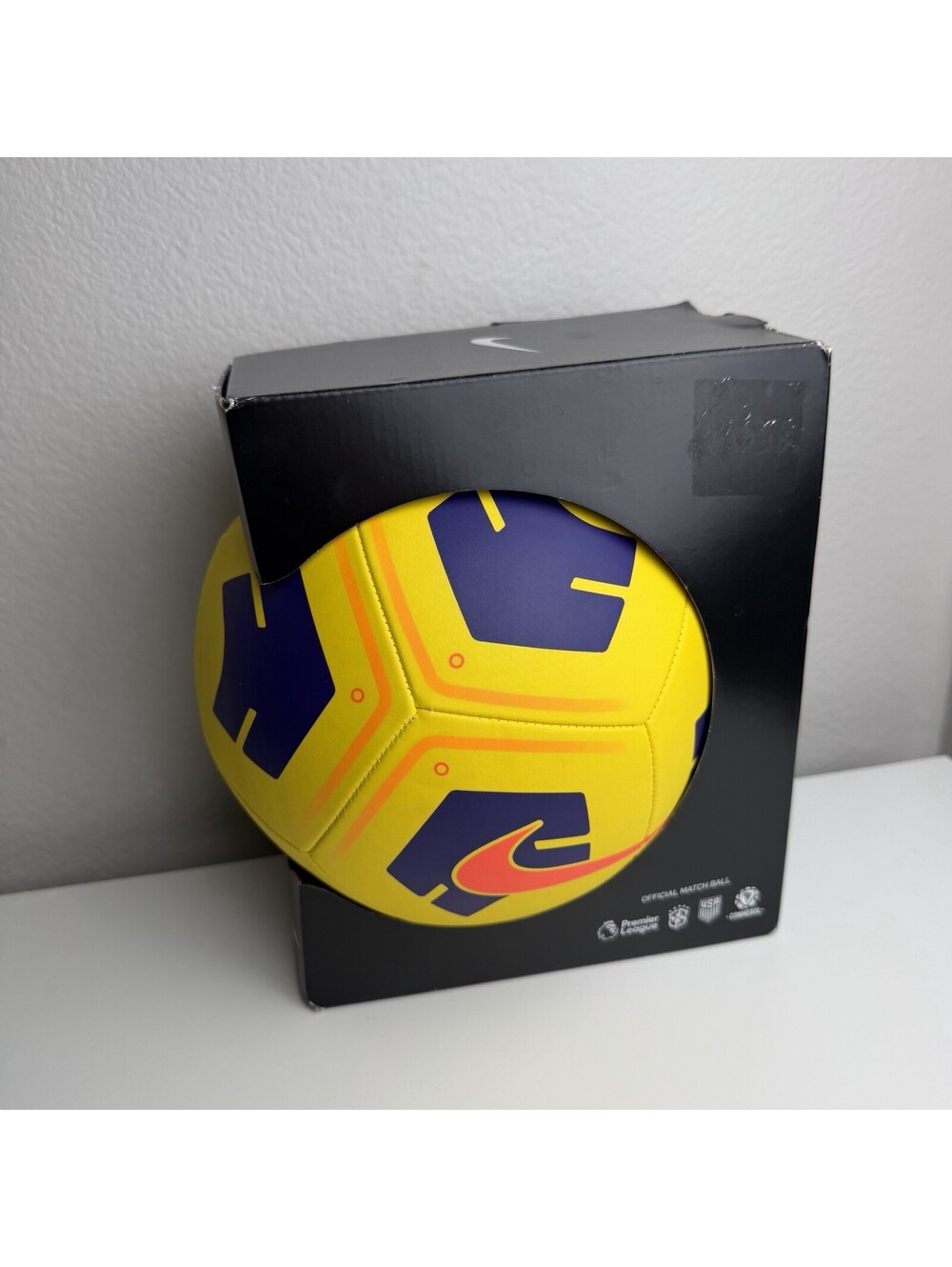Nike Academy Team IMS Soccer Ball Size 5 Yellow Violet Bright Crimson CU8047-720